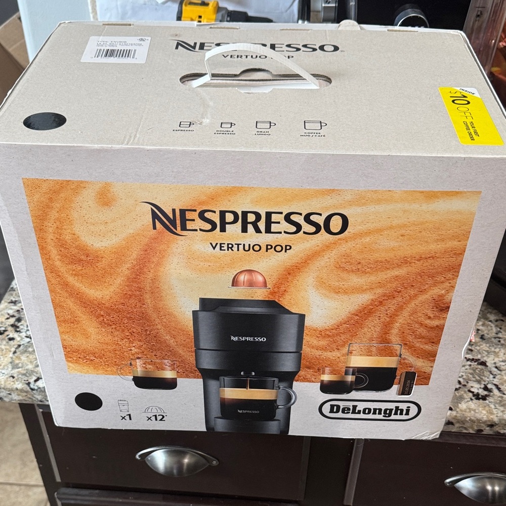 Nespresso Vertuo Pop Coffee Machine - Black